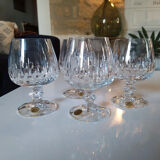 Cut crystal digestive glasses