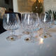 Verres à digestif en cristal taillé