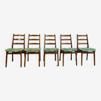 Suite de 5 chaises vintage