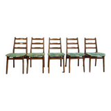 Suite of 5 vintage chairs