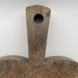 Old wooden cutting log board