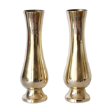 2 brass vases