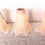 Suspensions Lustre ceiling light Opaline glass France POP 1960 Decoration reduced