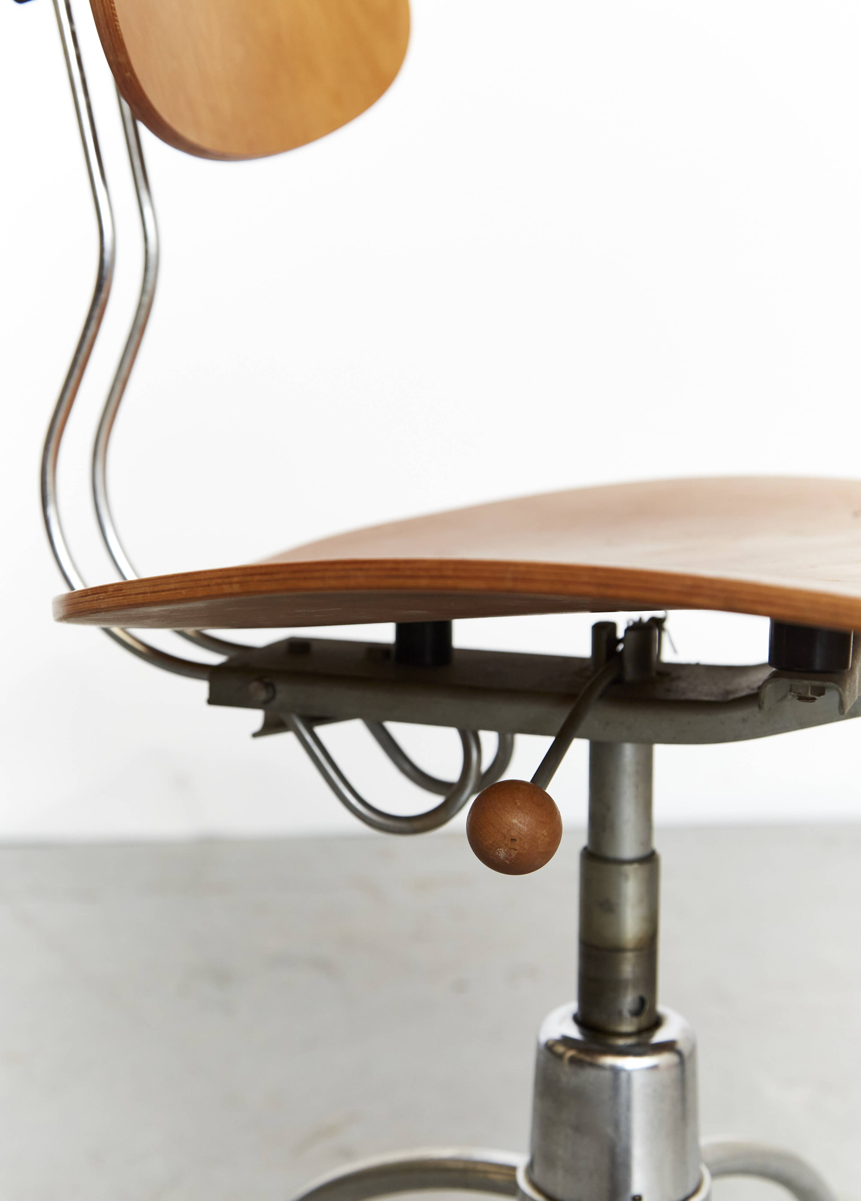 Chaise pivotante Mid-Century modèle SE 40 par Egon Eiermann pour Wilde+Spieth