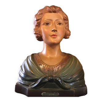 Bust woman plaster