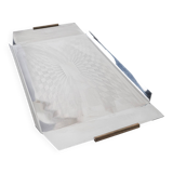 Stainless steel tray, Italian design, 1970s, made in Italy