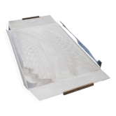 Stainless steel tray, Italian design, 1970s, made in Italy