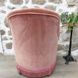 Toad old velvet armchair pink