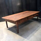 Passementier table with wooden drawers Walnut - France Lyon 1880'