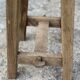Tabouret vintage 1950 à entretoise en "H"