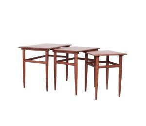 Danish design teak nesting tables, 1960s