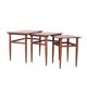 Danish design teak nesting tables, 1960s
