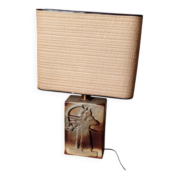 1980s ceramic archers lamp