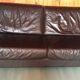Molinari 3 seater black vintage sofa