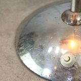 Weathered Italian Table Lamp in Chrome, 1940s