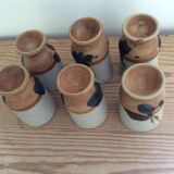 6 Dove Pottery cups