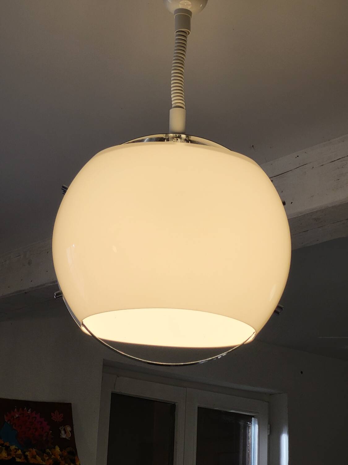Vintage Harvey Guzzini pendant light