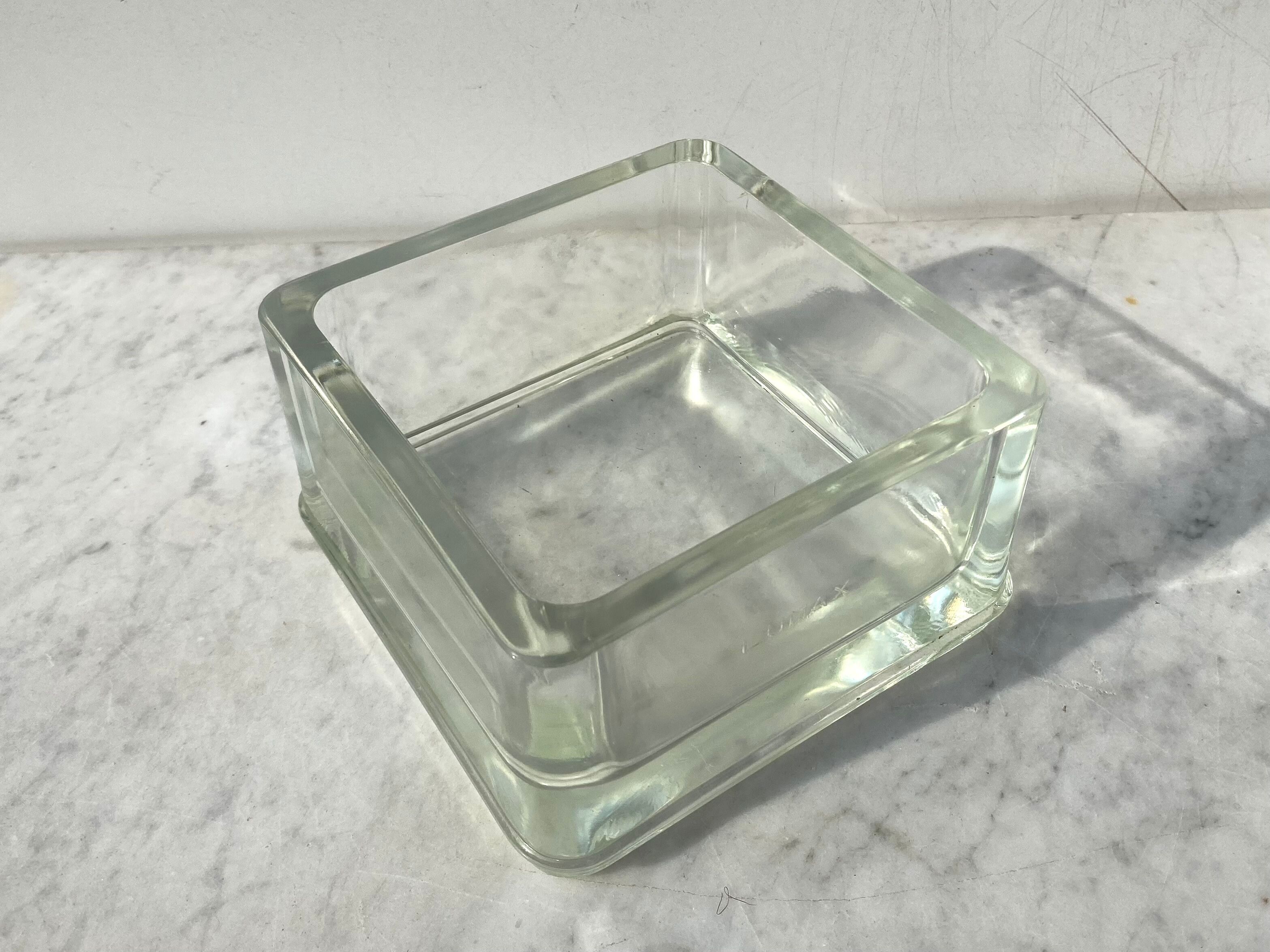 Large glass brick Lumax vintage design 60 perfect condition