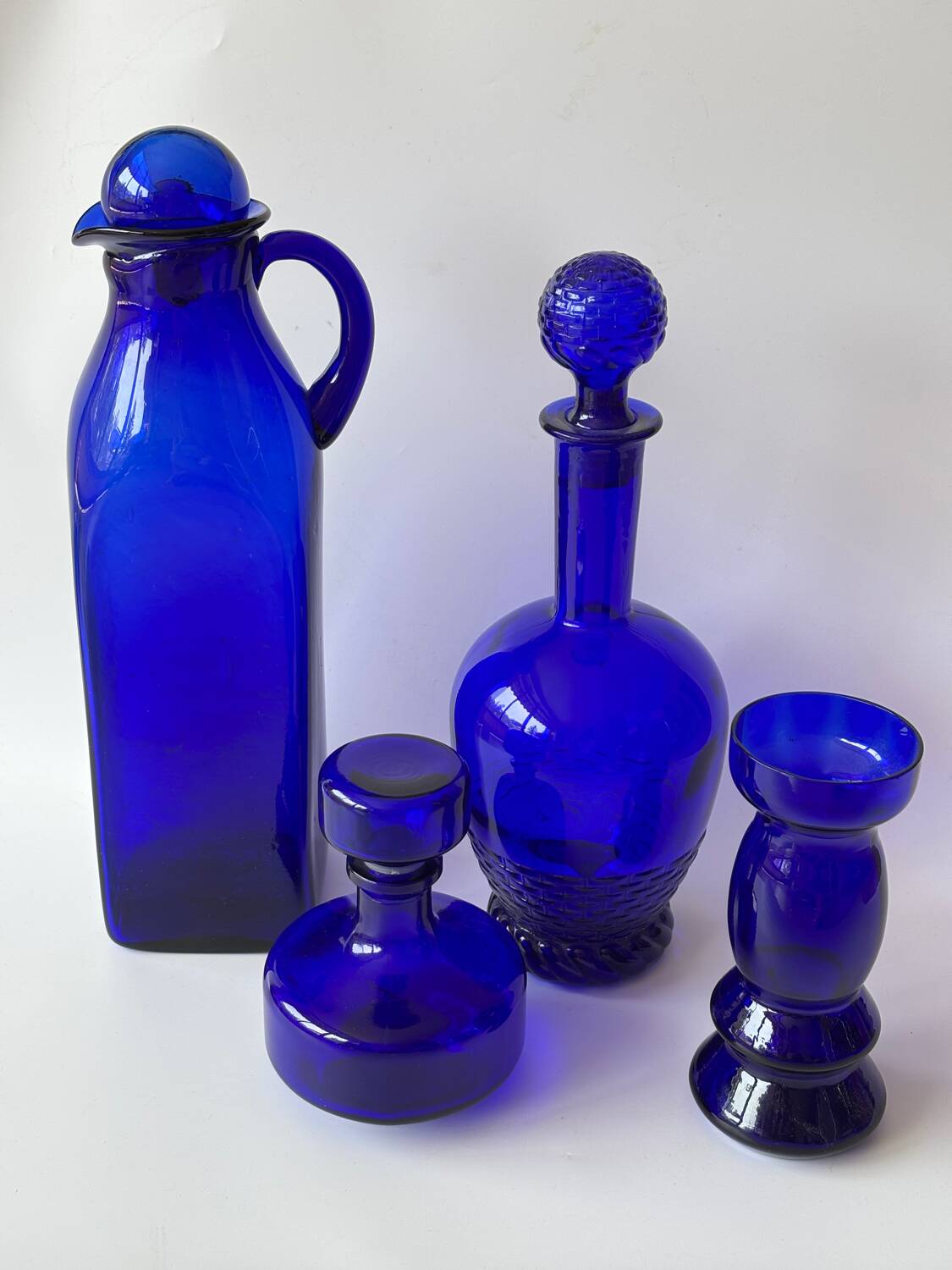 Cobalt blue glassware