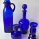 Cobalt blue glassware