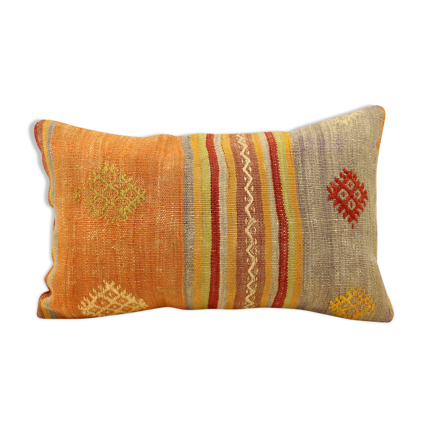 Turkish handmade kilim pillow 30x50 cm kilim