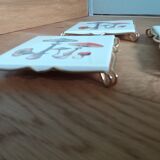 Underside faience of Gien decoration mushrooms