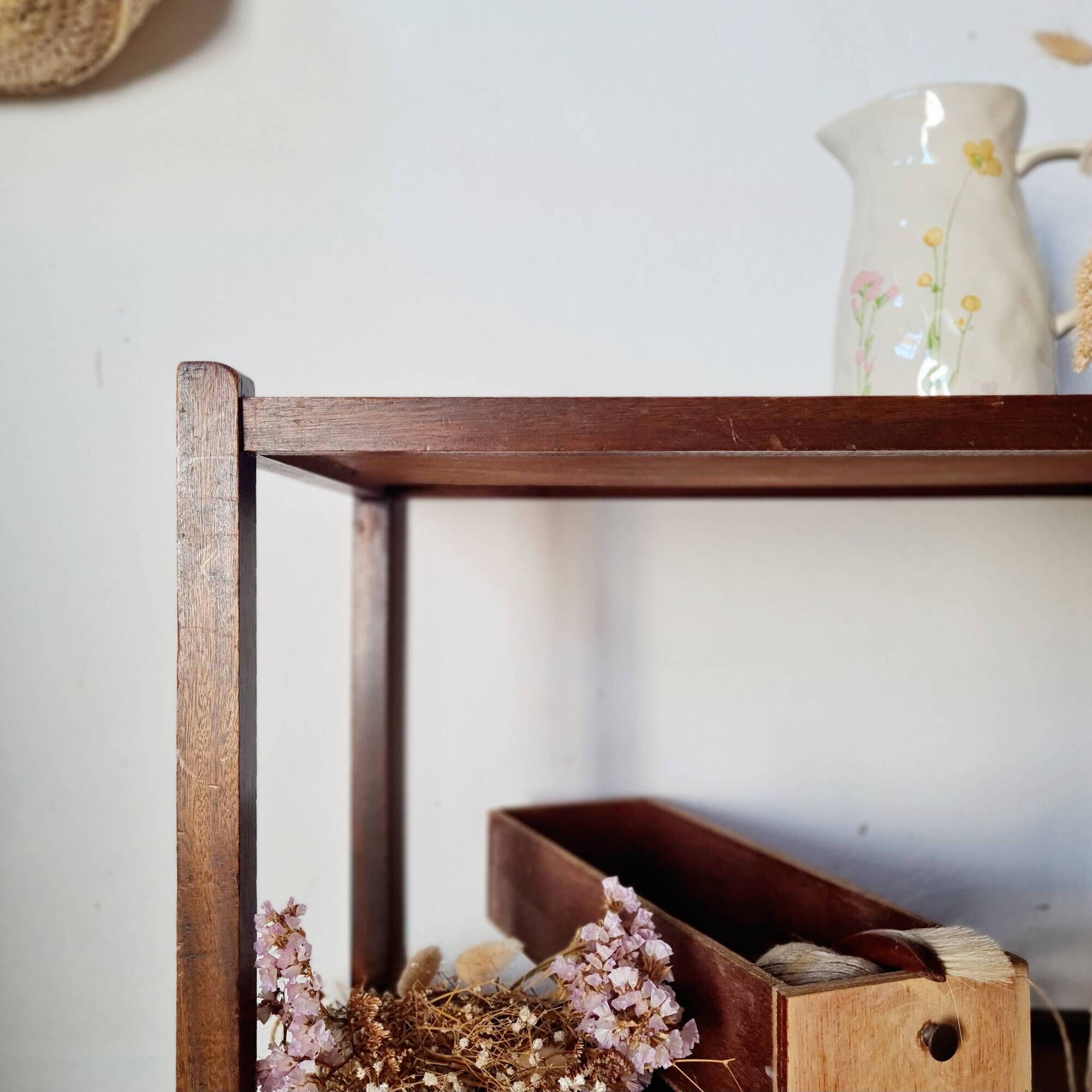 Small antique wooden side table