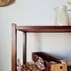 Small antique wooden side table