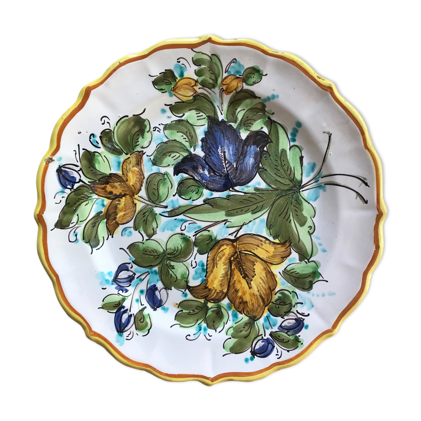 Flower plate to hang