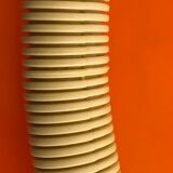 Hebi cream Snake lamp Isao Hosoe for Valenti 1970