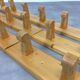 2 pine wall coat racks 4 hooks, chalet decoration