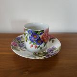 Porcelain Coffee Cup Bill Goldsmith Limoges "Victoria"