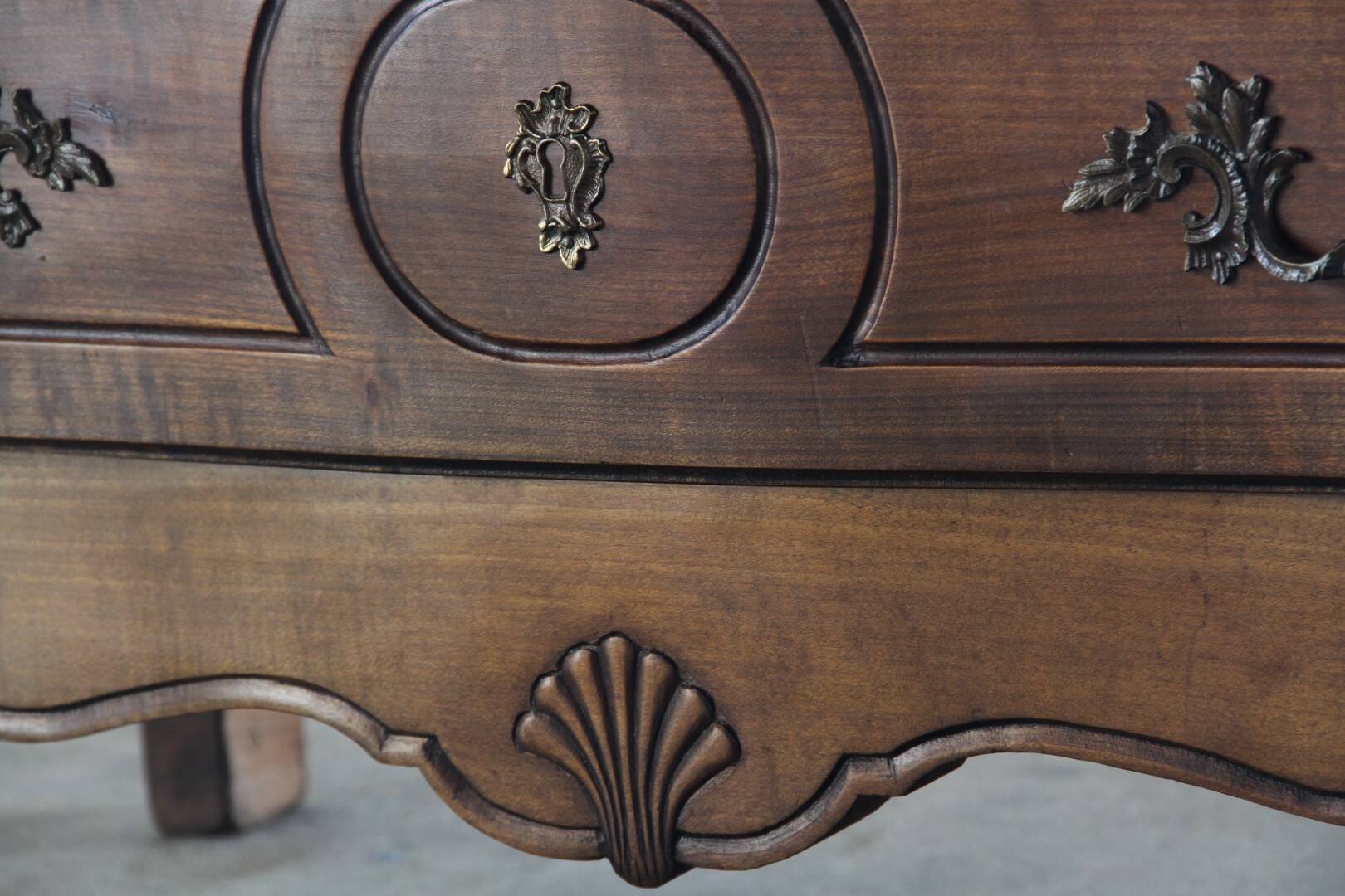 Vintage 18th century Walnut Commode, French Provençal, French Louis XVI