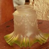 Old tulip glass lampshade