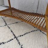 Vintage rattan coffee table 70