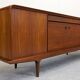 Teak enfilade by Johannes Andersen for Clausen & Son, Denmark 1960.