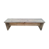 Banc bois brut