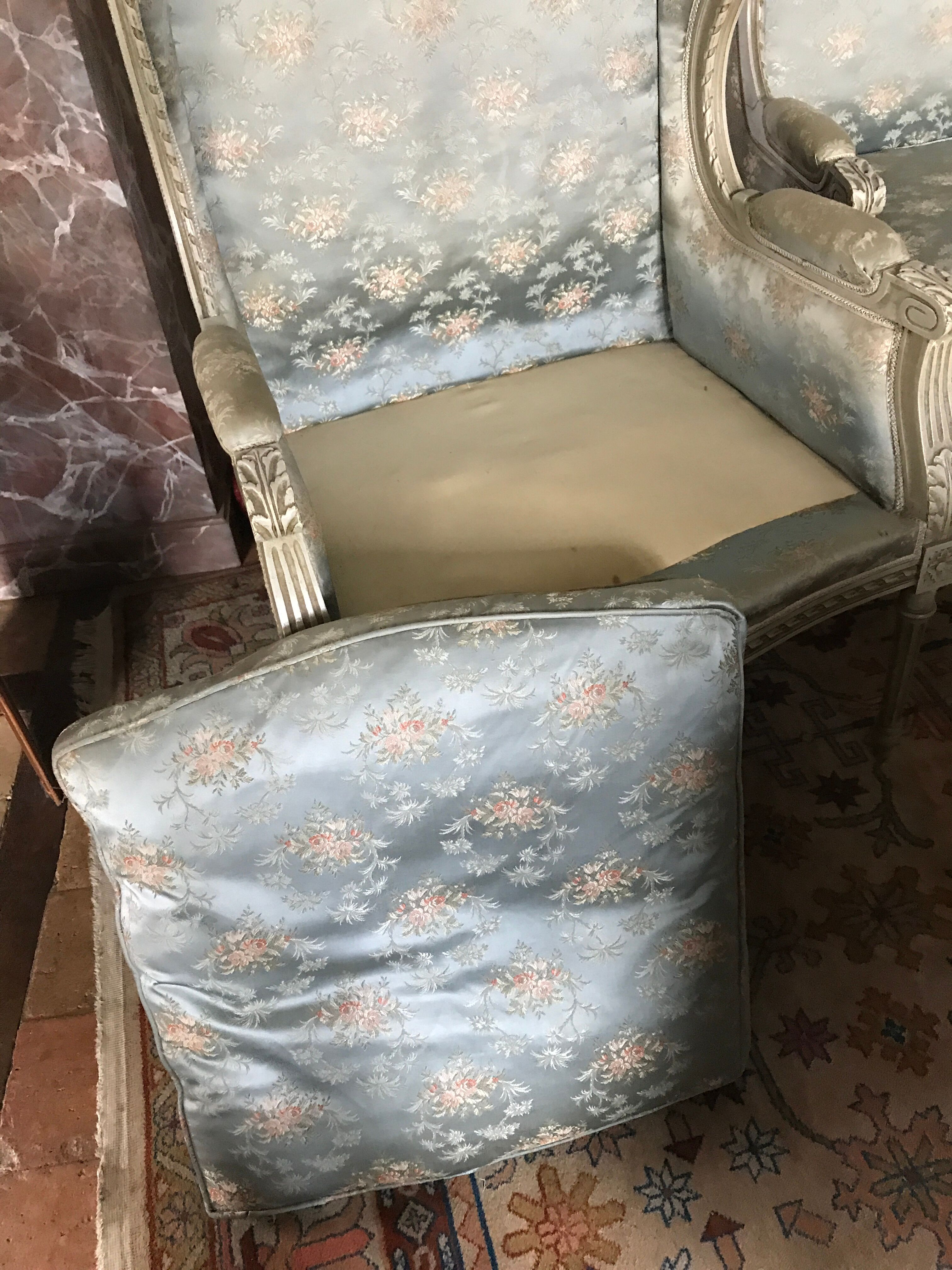 Pair of bergères XIXth