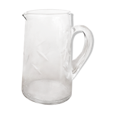 Carafe en verre taillé