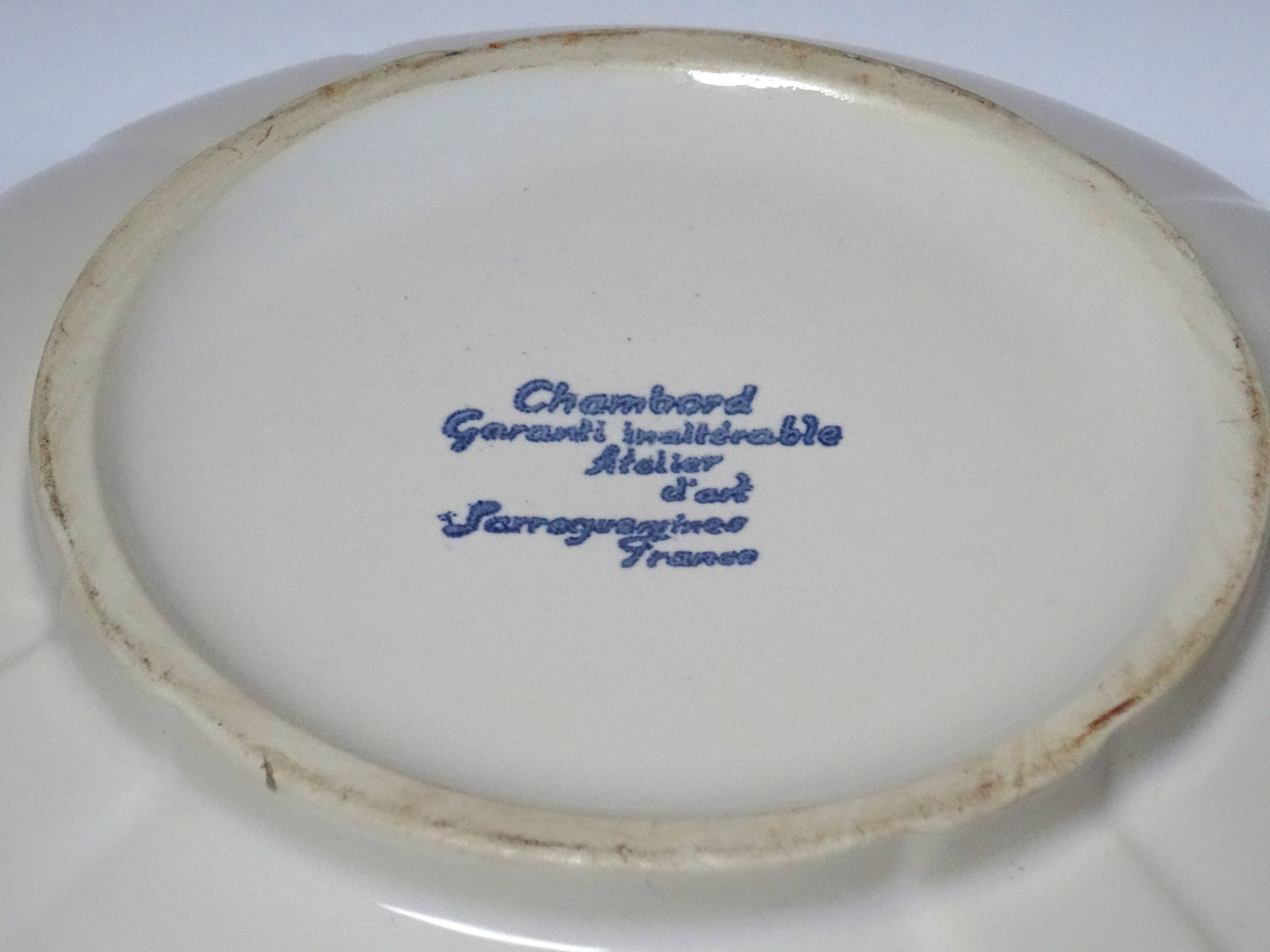 Sarreguemines Chambord salad bowl