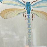Blue dragonfly frame