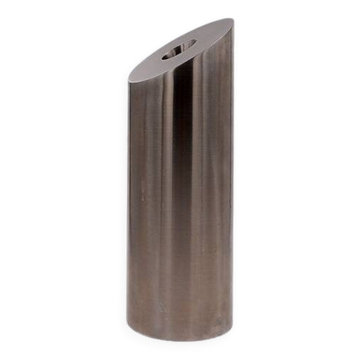 Brushed Aluminium large vase H:40cm