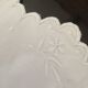 Old monogrammed scalloped pillowcase
