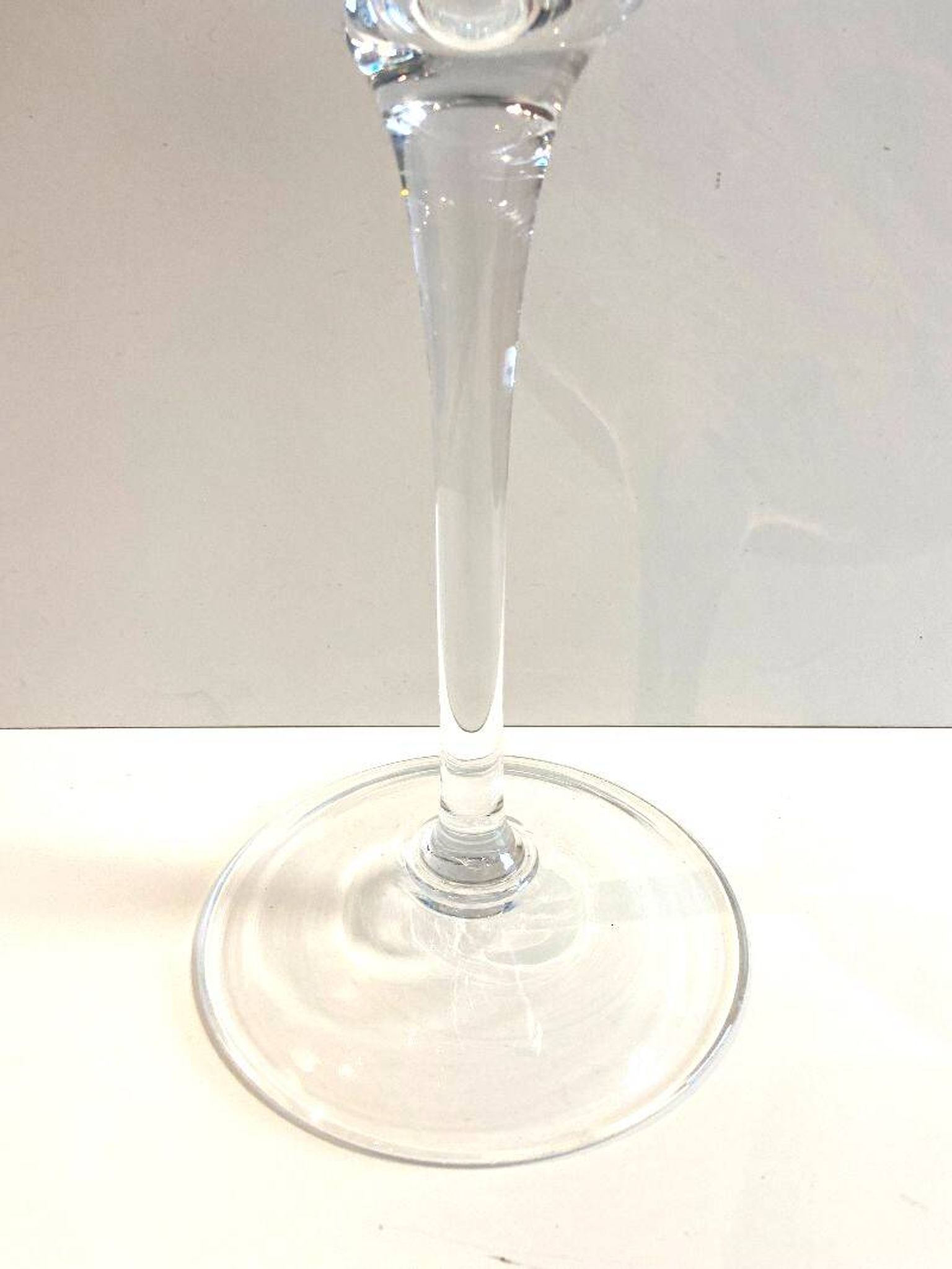 Large Tealight Candle Holder Vase on Stand Blown Crystal Glass Decorative Art