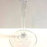 Large Tealight Candle Holder Vase on Stand Blown Crystal Glass Decorative Art