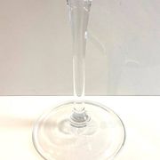 Large Tealight Candle Holder Vase on Stand Blown Crystal Glass Decorative Art
