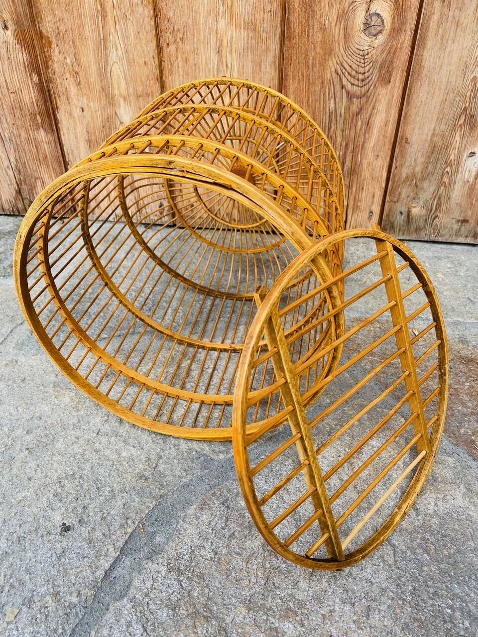 Old wooden bird cage