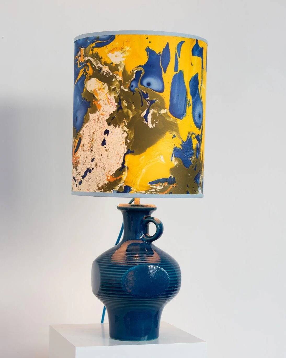 Lampe vintage à partir d'un vase Mid Century de Steuler, Cari Zalloni