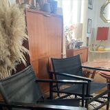 Paire de fauteuils Safari  vintage