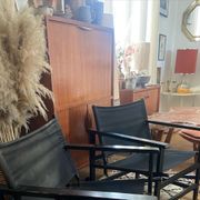 Paire de fauteuils Safari  vintage